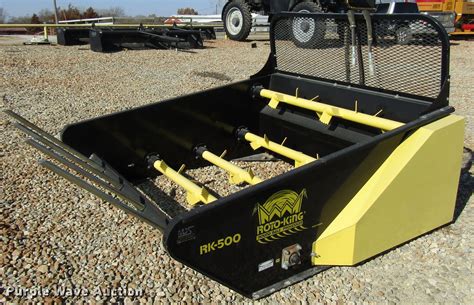 round bale processor for skid steer|straw master bale shredder.